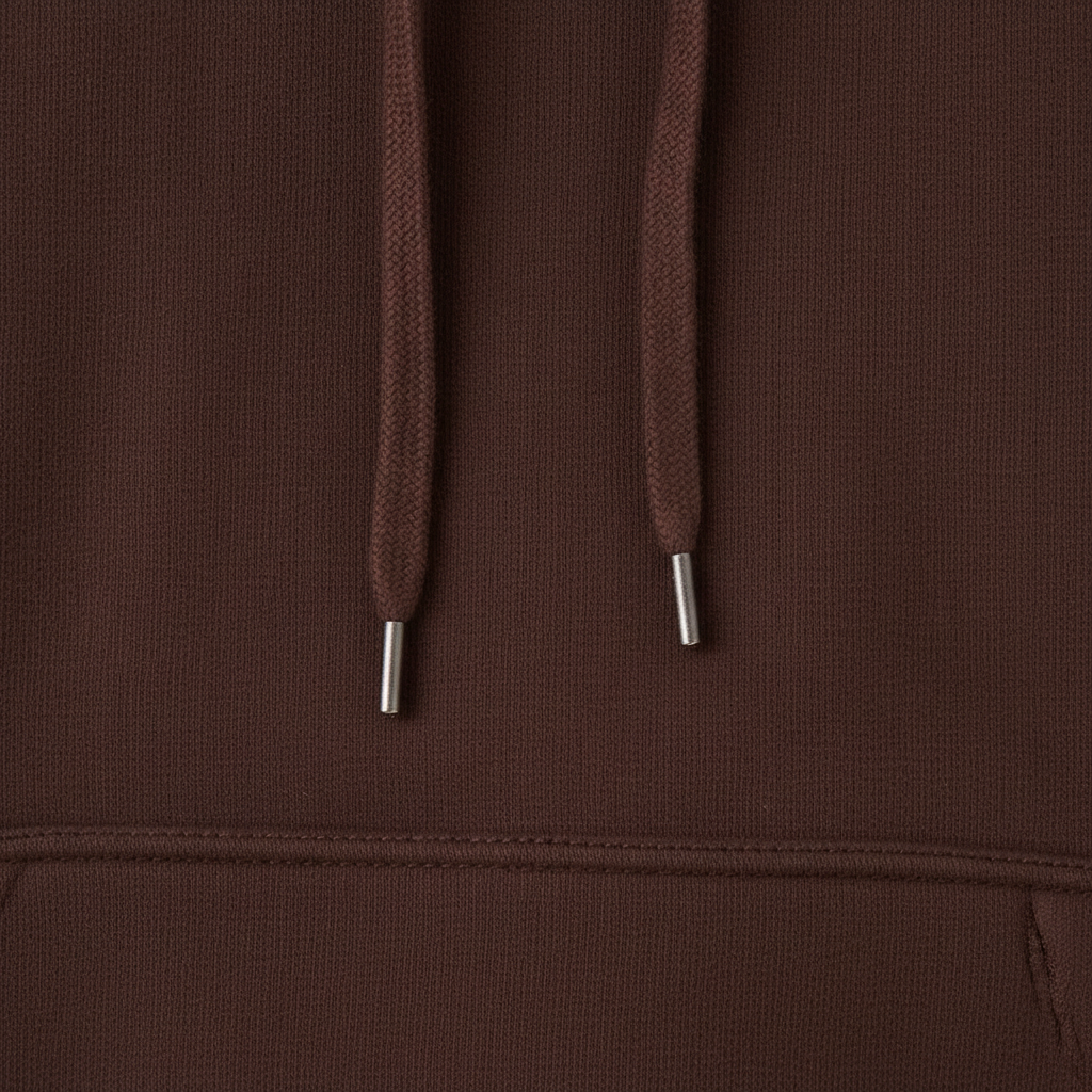 10 OZ Brown Heavyweight Fleece Hoodie