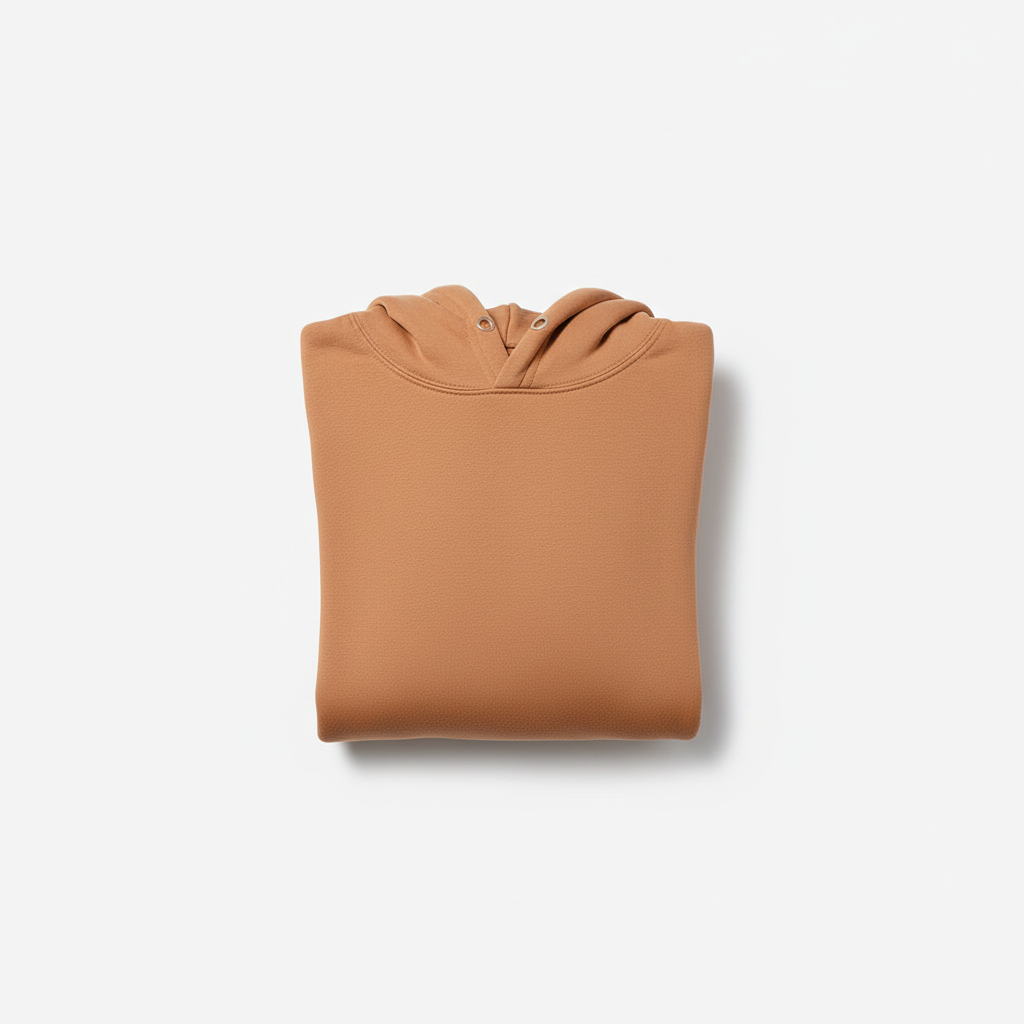 10 OZ Camel Heavyweight Fleece Hoodie