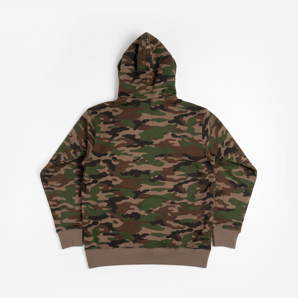 10 OZ Blank Camo Heavyweight Fleece Hoodie
