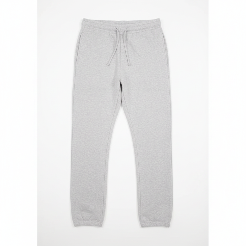 12 OZ Gray Tight Fleece Sweatpant