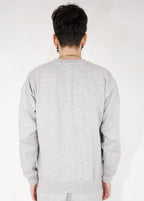 Gray Heavy Blend Fleece Crew Neck Sweatshirt