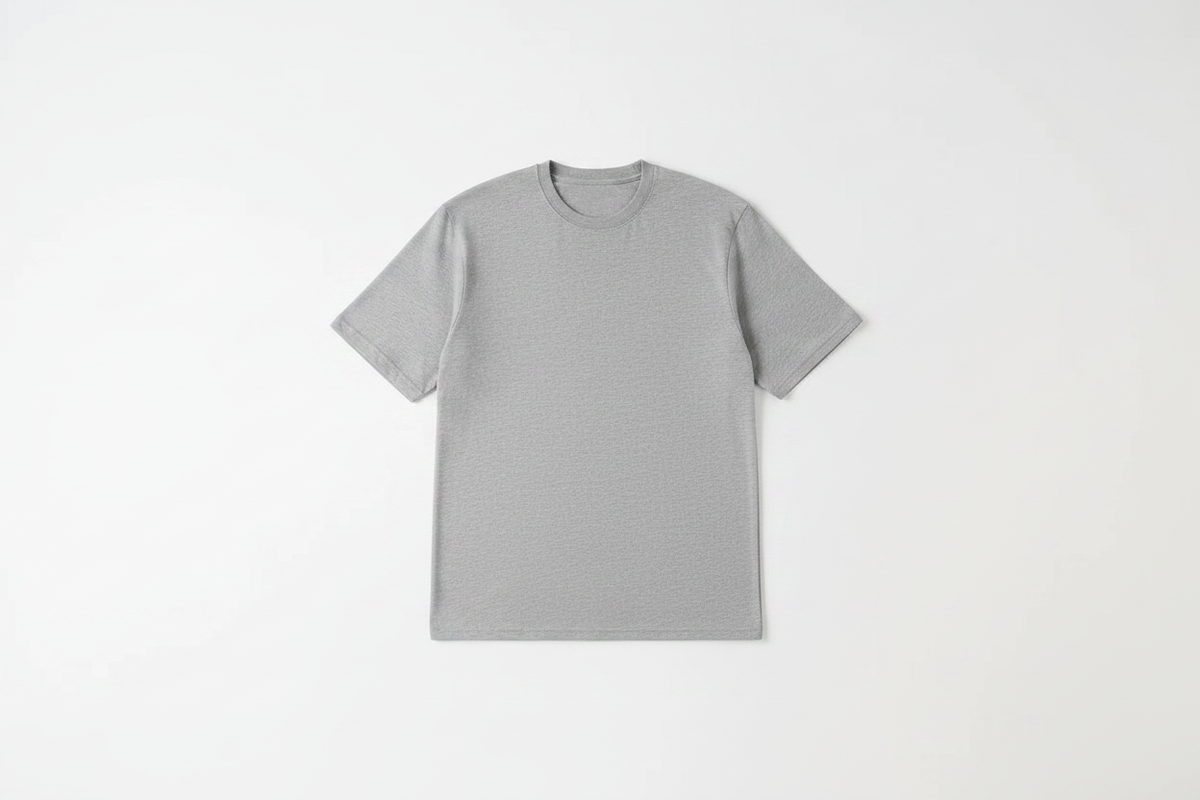 6 OZ Gray Soft Cotton T-Shirt
