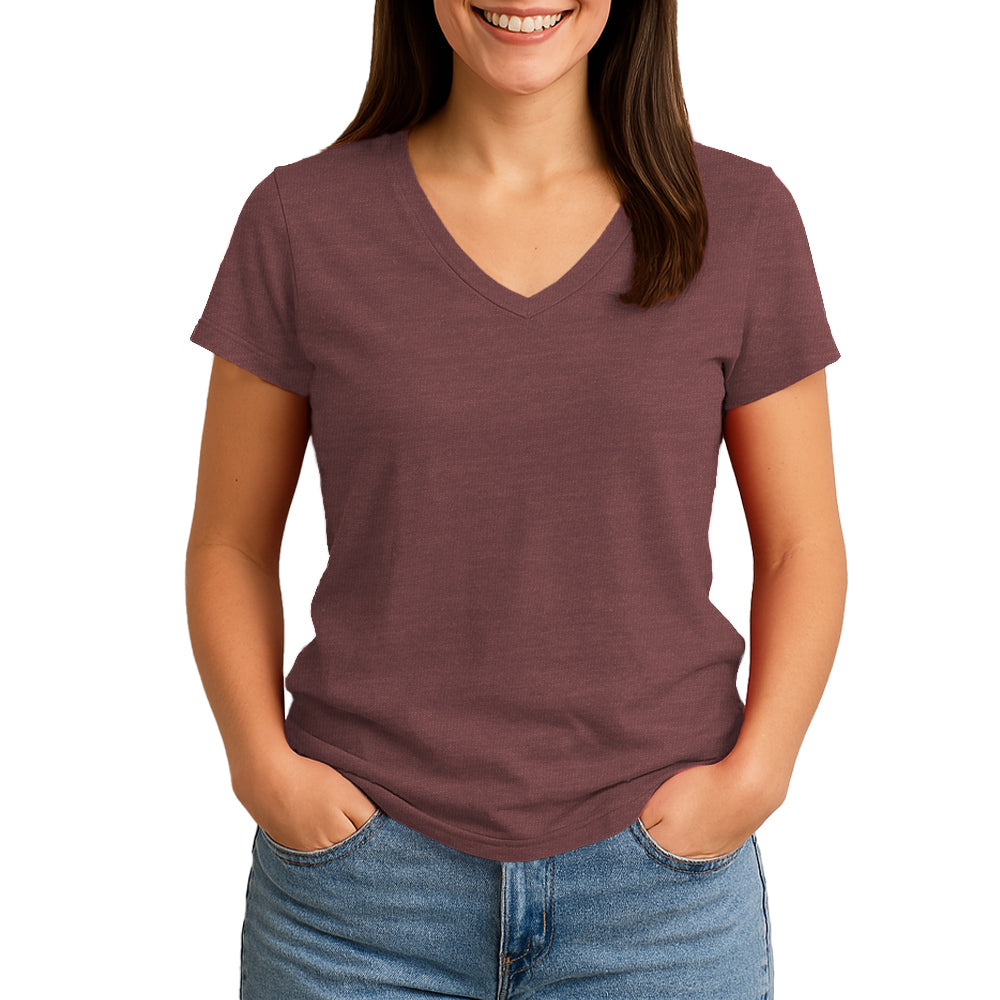 2585 Comfort Womens V Neck Tee*