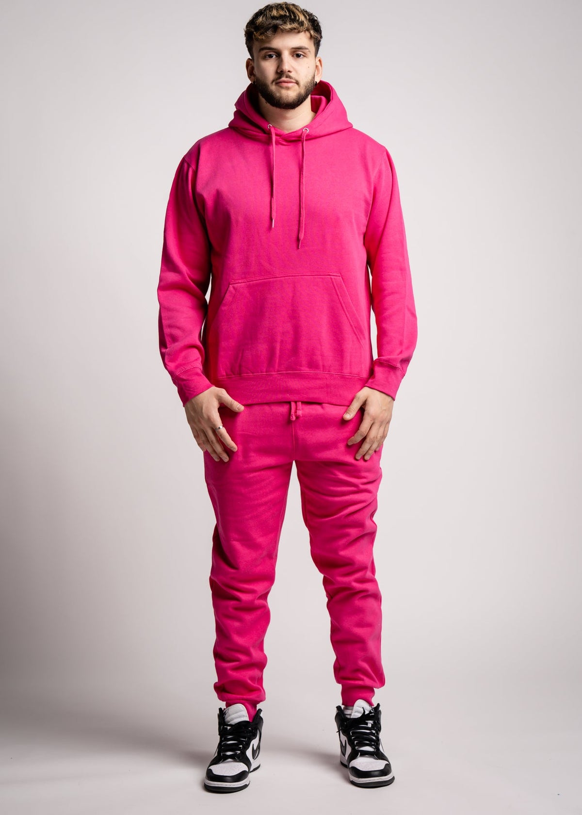 10 OZ Hot Pink Heavy Blend Fleece Sweatsuit