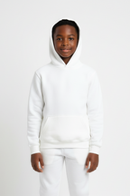 Kids 10 OZ White Soft Fleece Sweatsuit