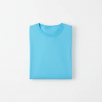 6 OZ Sky Blue Soft Cotton T-Shirt