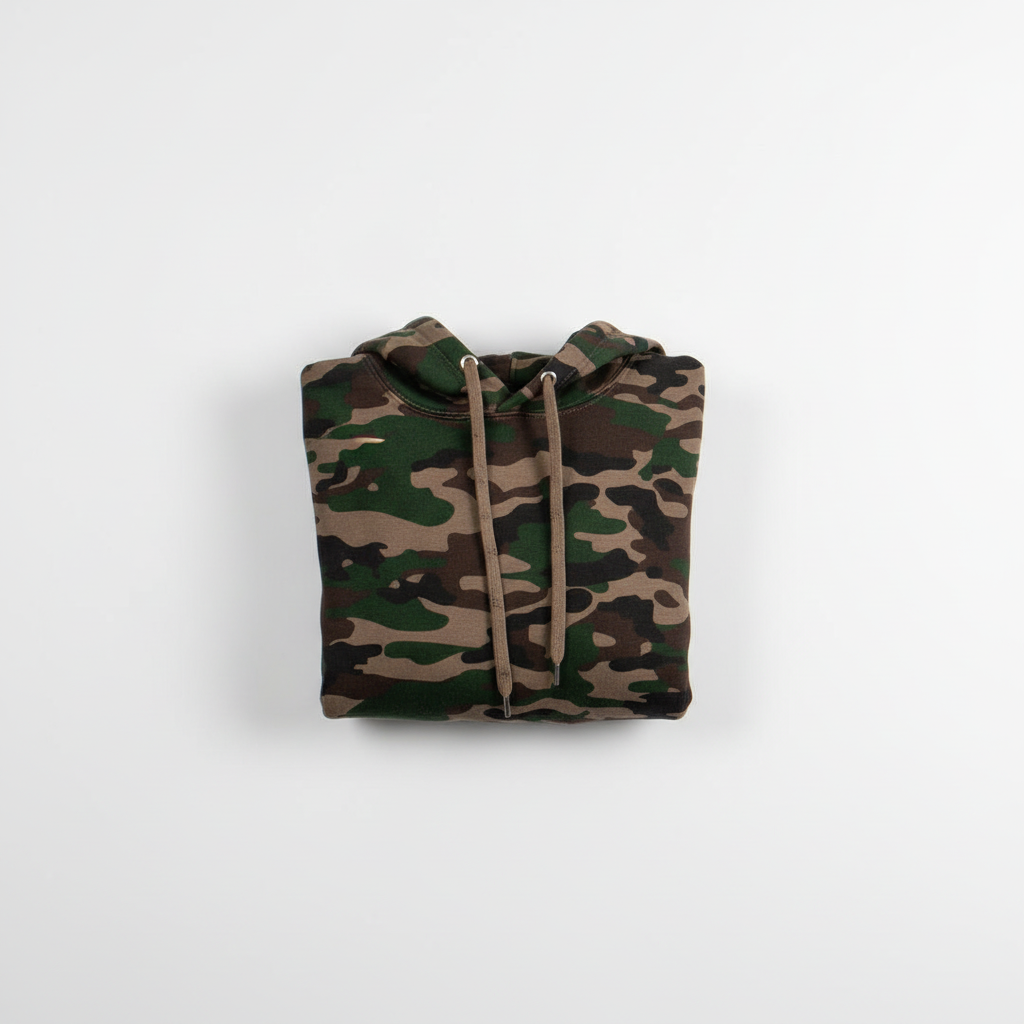 Camo Hooded Crop Top