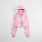 Pink Hooded Crop Top