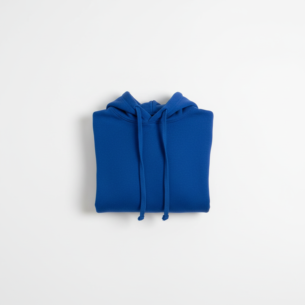 Royal Blue Hooded Crop Top