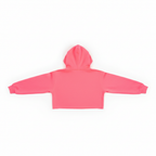 Neon Pink Hooded Crop Top