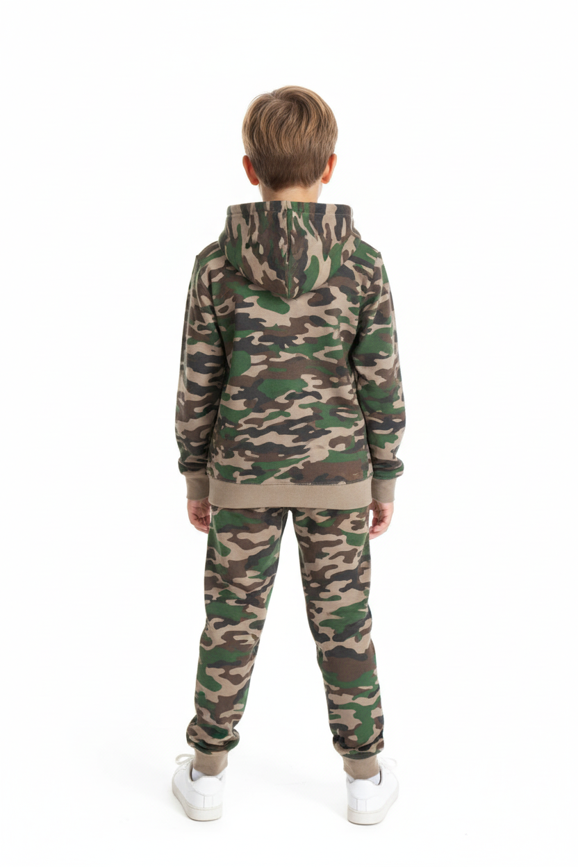 Kids 10 OZ Camo Soft Fleece Sweatsuit