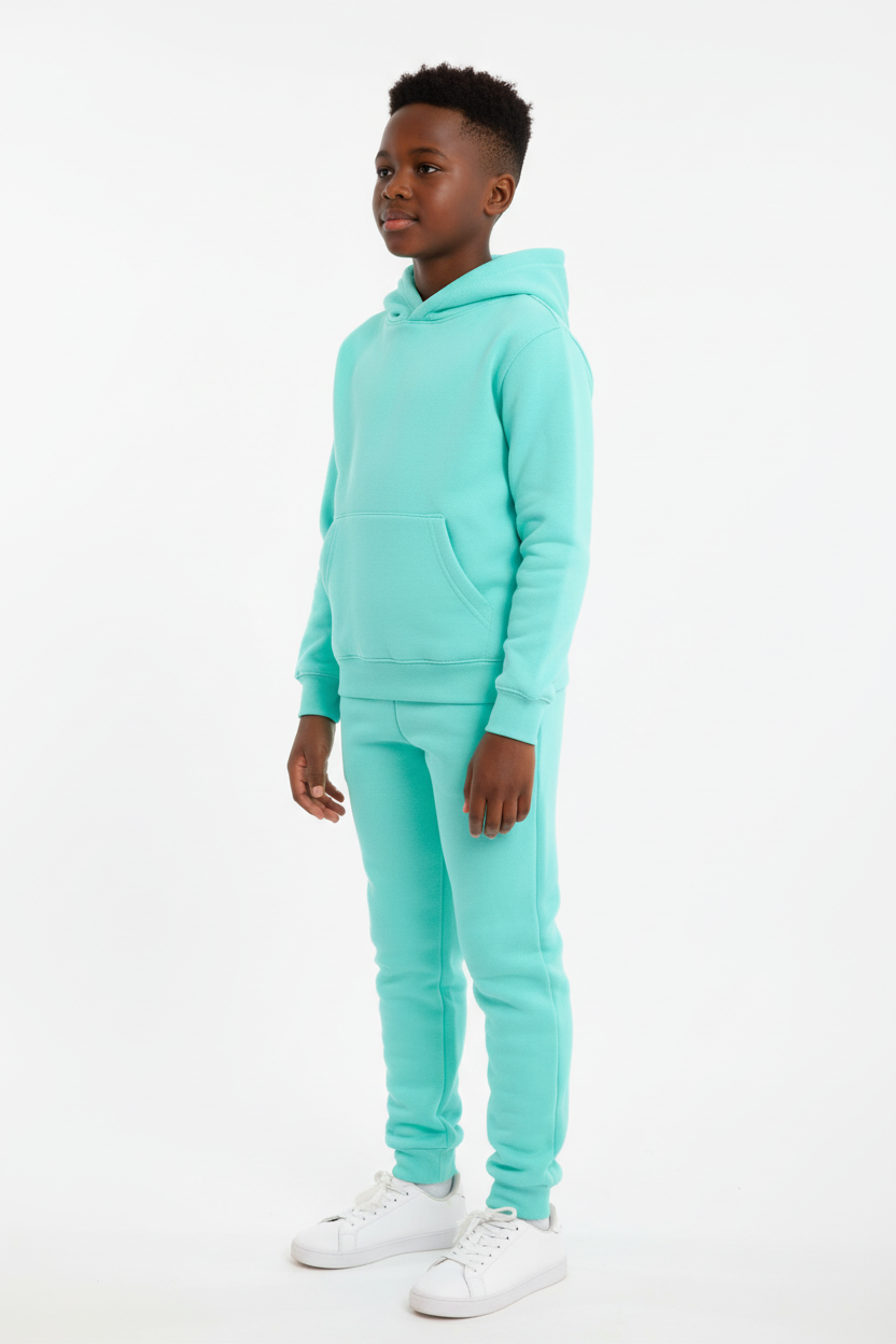 Kids 10 OZ Mint Soft Fleece Sweatsuit