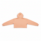 Peach Hooded Crop Top