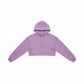 Lilac Hooded Crop Top