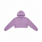 Lilac Hooded Crop Top