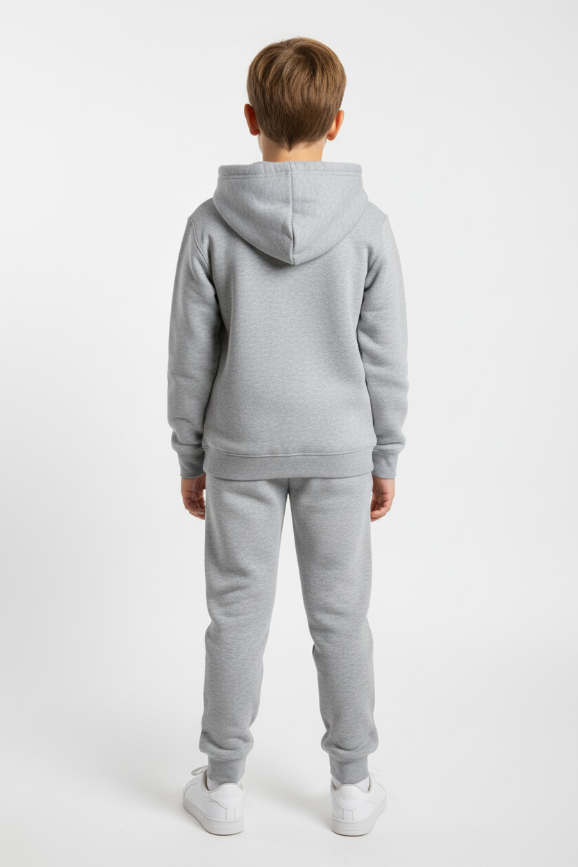 Kids 10 OZ Gray Soft Fleece Sweatsuit