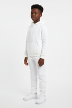 Kids 10 OZ White Soft Fleece Sweatsuit