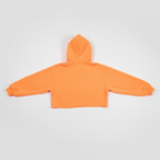 Neon Orange Hooded Crop Top