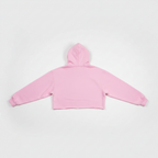 Pink Hooded Crop Top