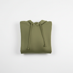 Olive Green Hooded Crop Top