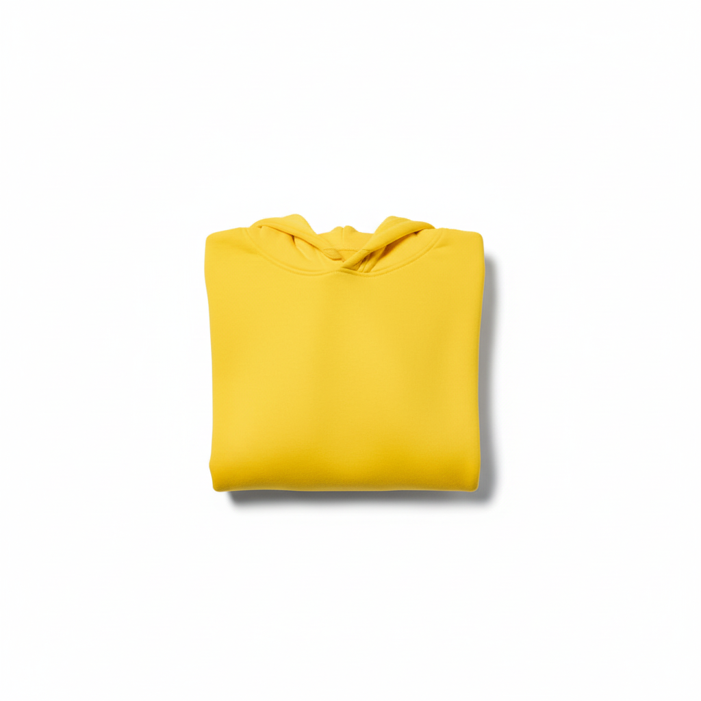 Yellow Hooded Crop Top