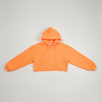 Neon Orange Hooded Crop Top