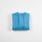 Sky Blue Hooded Crop Top