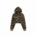 Camo Hooded Crop Top