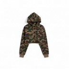 Camo Hooded Crop Top