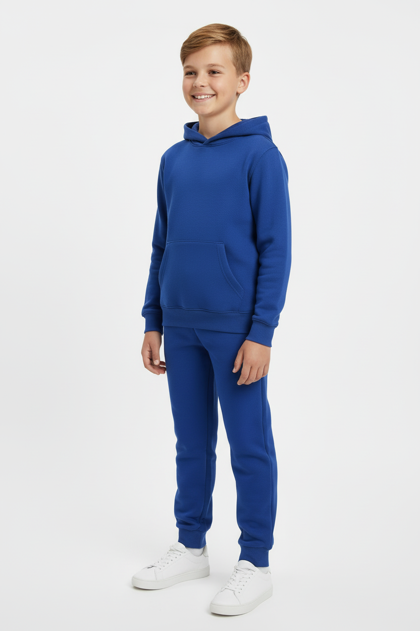 Kids 10 OZ Royal Blue Soft Fleece Sweatsuit