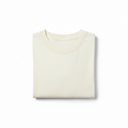 6 OZ Off-White Soft Cotton T-Shirt