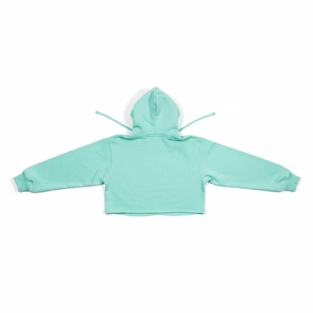 Mint Hooded Crop Top