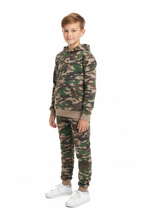 Kids 10 OZ Camo Soft Fleece Sweatsuit