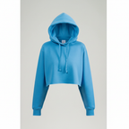 Sky Blue Hooded Crop Top