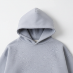 14 OZ Gray Oversized Heavyweight Fleece Hooded Sweatshirt