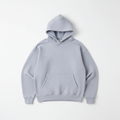 14 OZ Gray Oversized Heavyweight Fleece Hooded Sweatshirt