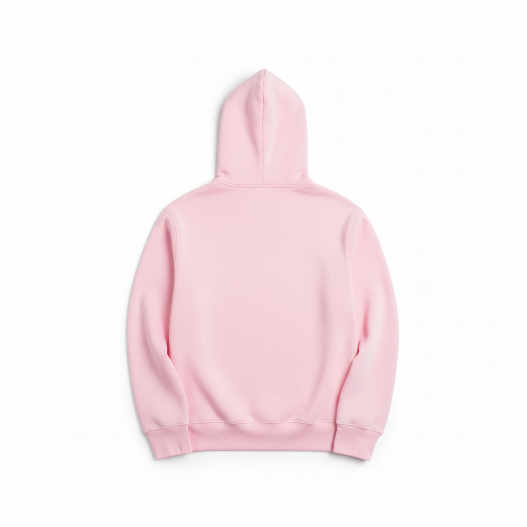 10 OZ Light Pink Heavyweight Fleece Hoodie