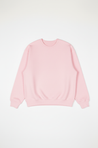 Light Pink Heavy Blend Fleece Crew Neck Sweatshirt