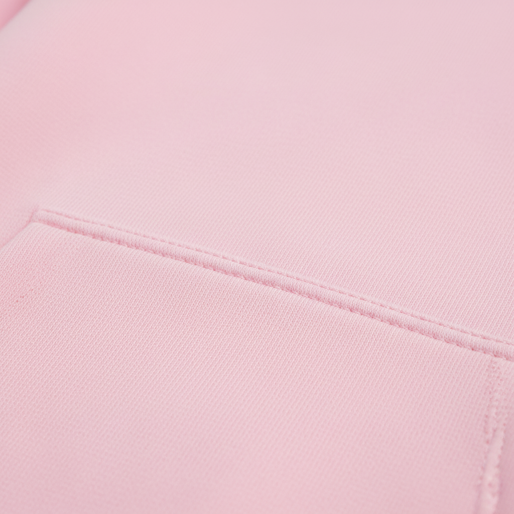 10 OZ Light Pink Heavyweight Fleece Hoodie