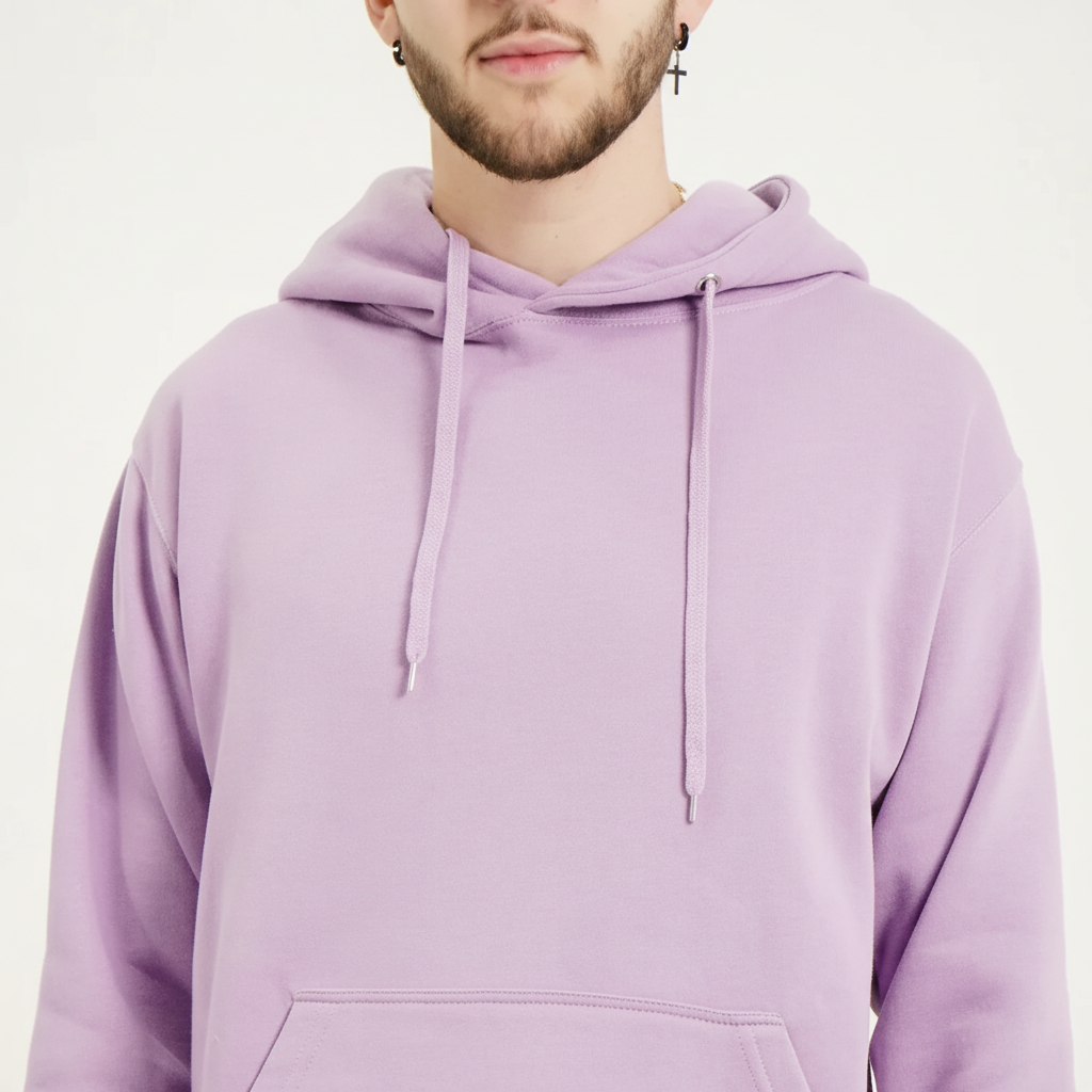 10 OZ Lilac Heavyweight Fleece Hoodie