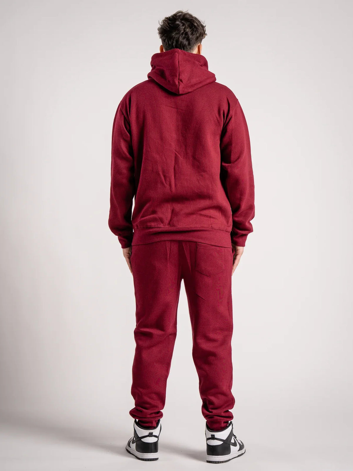 10 OZ Maroon Heavy Blend Fleece Sweatsuit