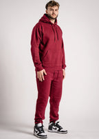 10 OZ Maroon Heavy Blend Fleece Sweatsuit