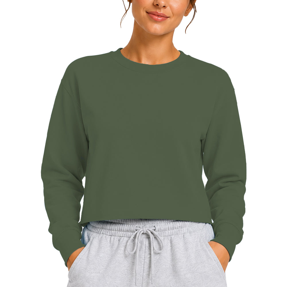 3636 Women's Fleece Perfect Crewneck Cropped Sweatshirt 8.25 Oz (Set 2)
