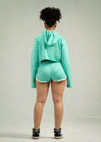 Mint Single Jersey Track Short Set