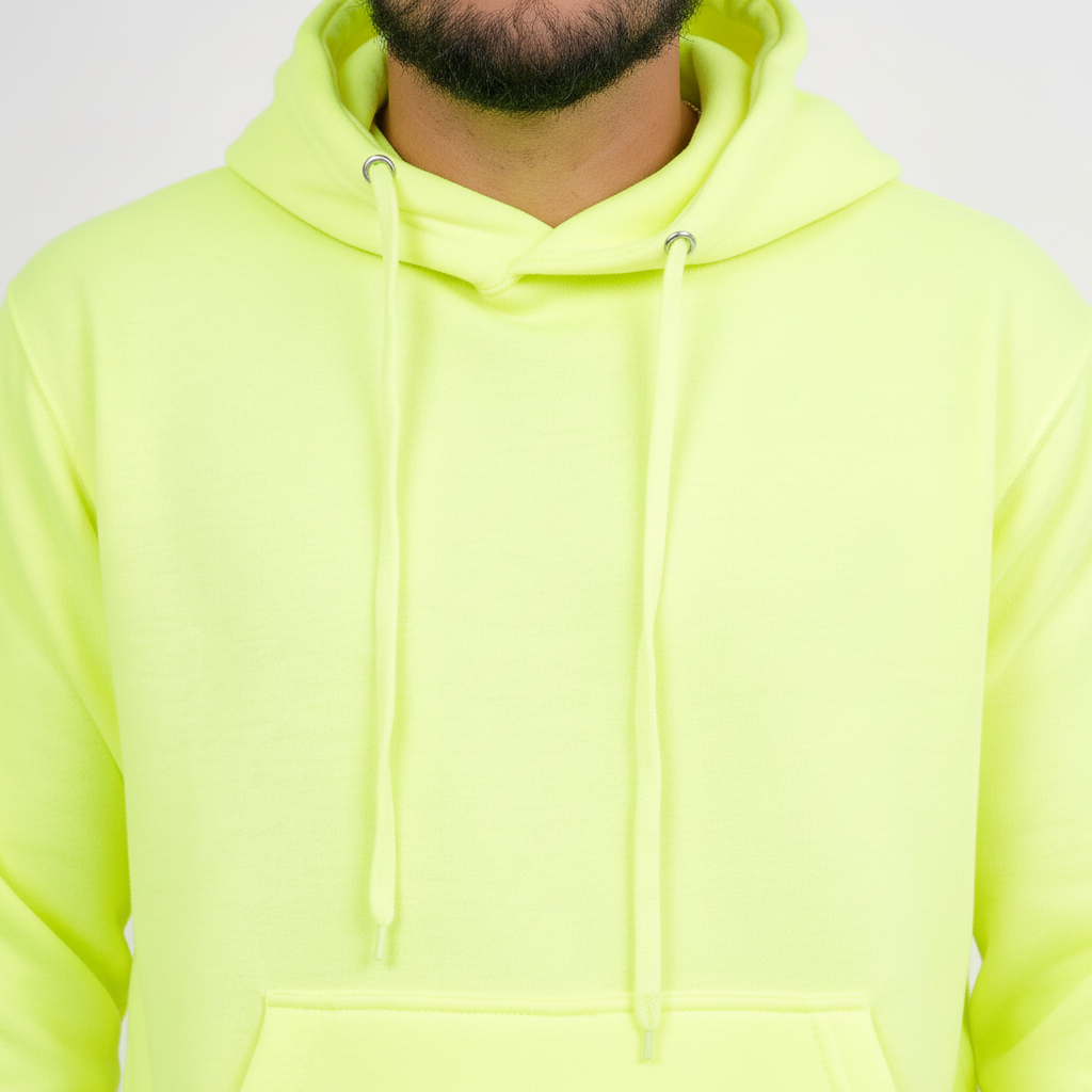 10 OZ Neon Lime Heavy Blend Fleece Hoodie