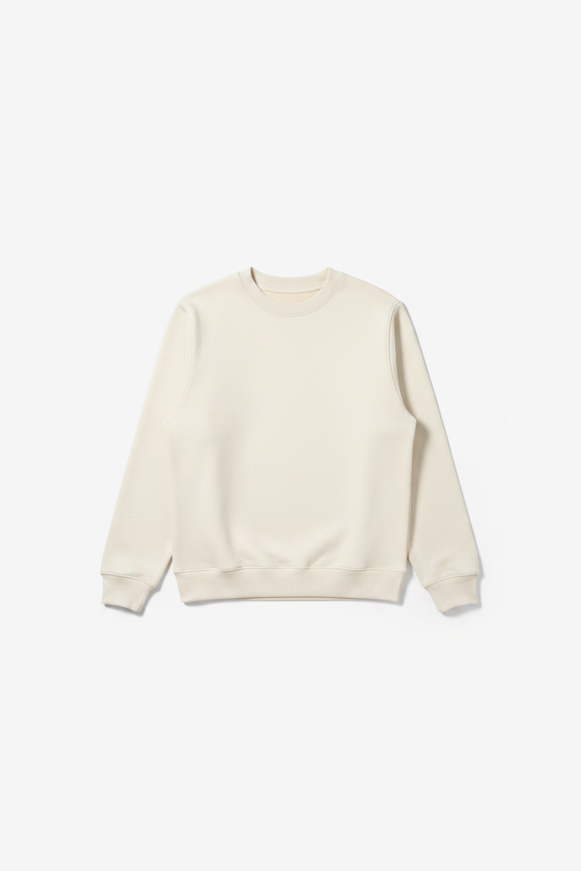 Off-White Heavy Blend Fleece Crew Neck Sweatshirt