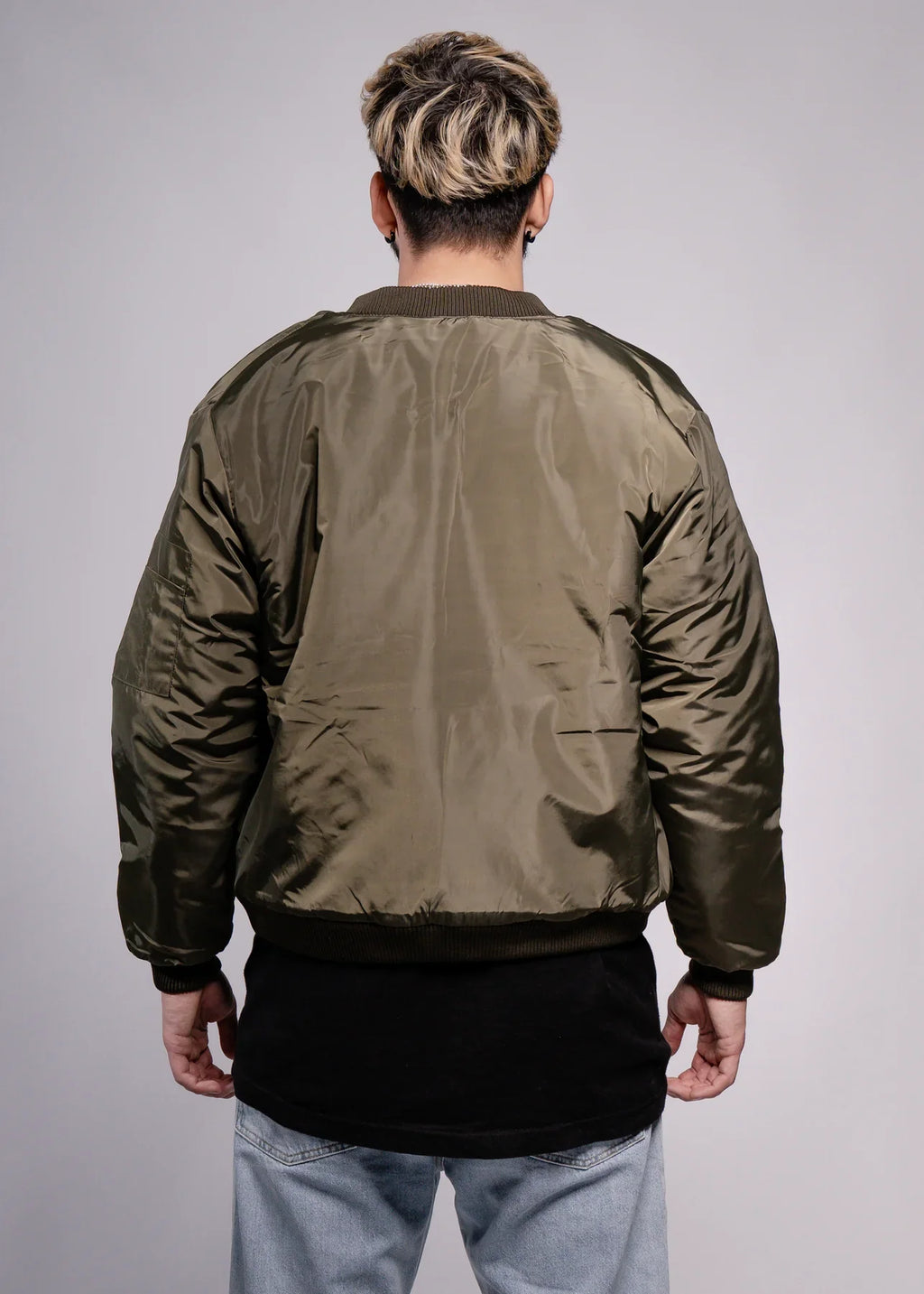 Olive Green Bomber Jacket