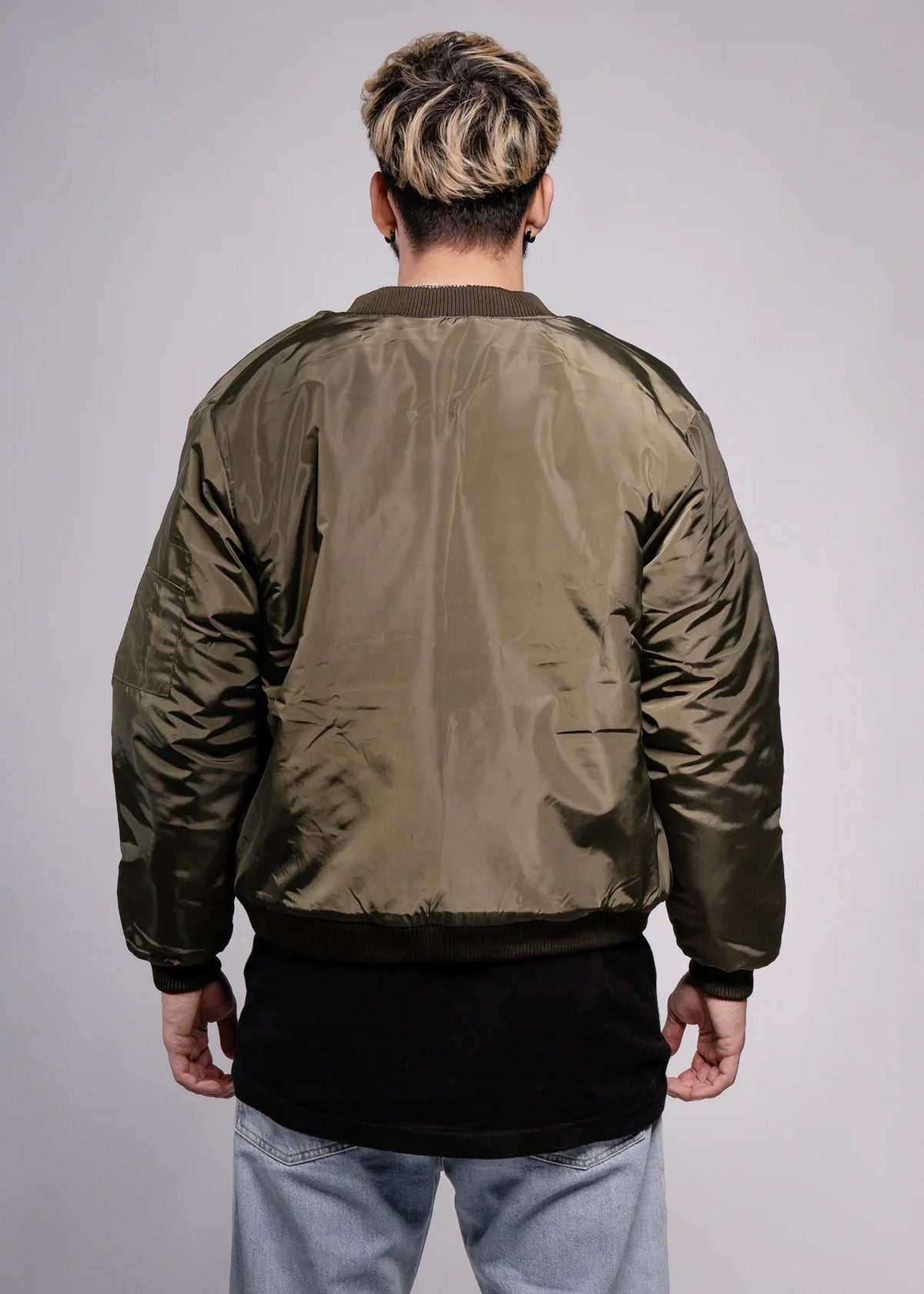 Olive Green Bomber Jacket