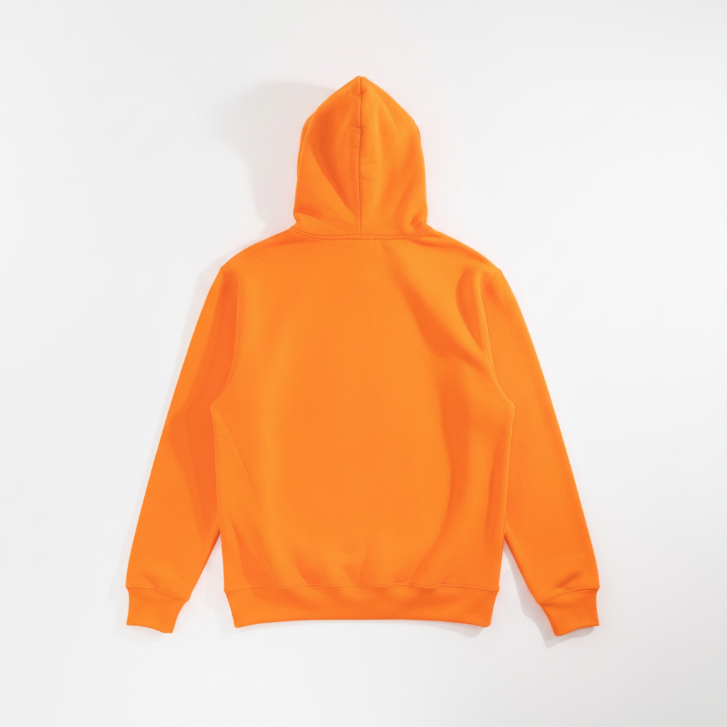 10 OZ Orange Heavyweight Fleece Hoodie