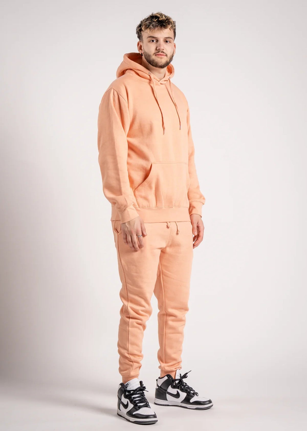 10 OZ Blank Peach Heavyweight Sweatsuit
